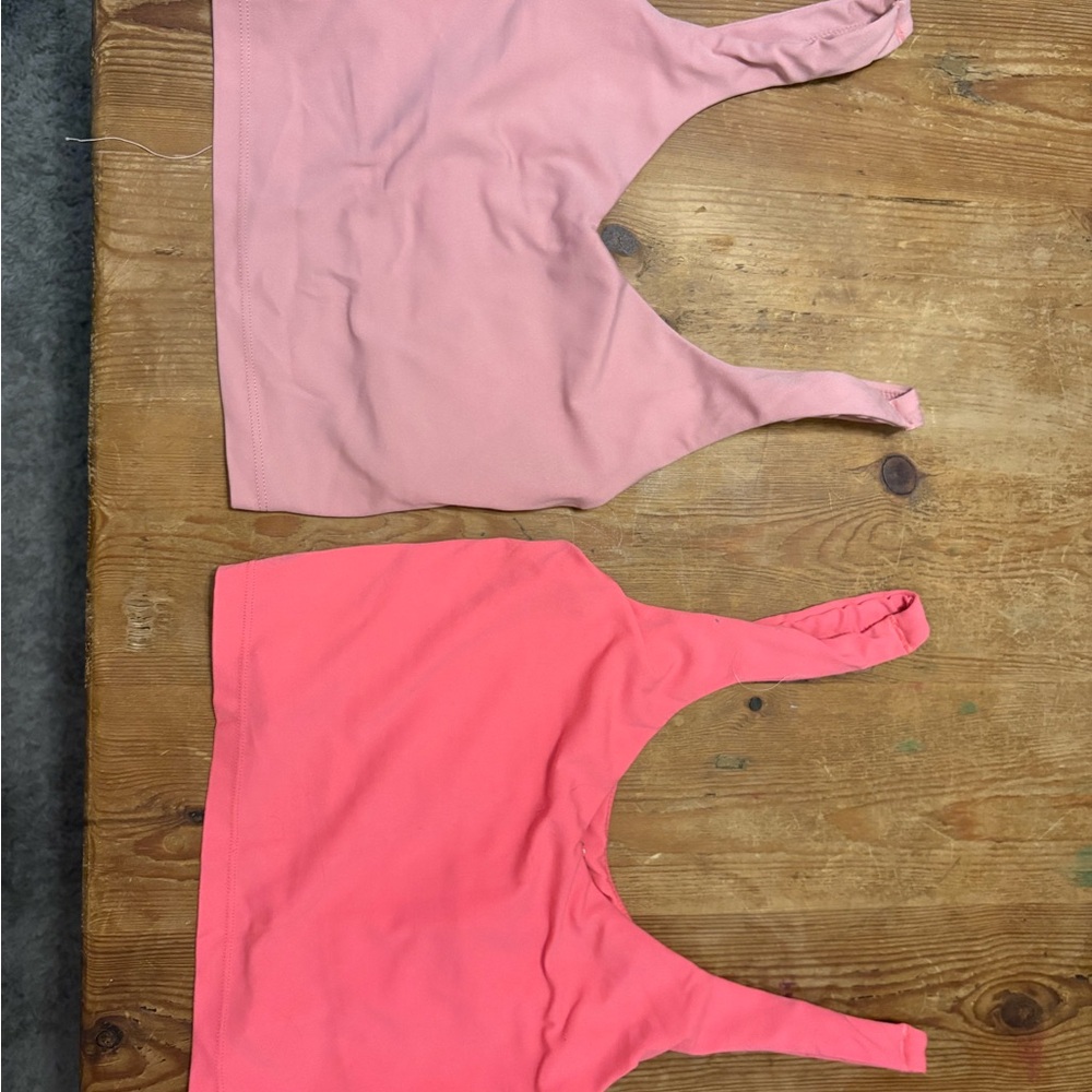 American Eagle Outfitters Pink and Coral Crop Tops